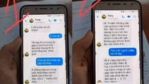 Một trong số những tin nhắn được cho là của thầy T. gửi nữ sinh Trường chuyên Thái Bình. Ảnh: FB Trà My. Một trong số những tin nhắn được cho là của thầy T. gửi nữ sinh Trường chuyên Thái Bình. Ảnh: FB Trà My.