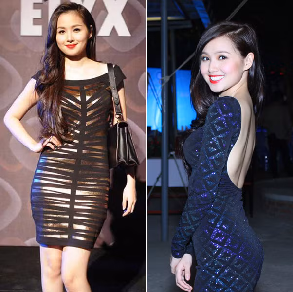 Tâm Tít - váy bó nữ tính Dần muốn thoát khỏi danh xưng hotgirl, Tâm Tít gần đây đã bắt đầu biết chăm chút hơn cho bản thân, thay vì chỉ quanh quẩn ở những trang phục đơn giản khá casual như trước. Cô nàng chăm chỉ diện những bộ váy bó gợi cảm tôn đường cong nhưng không quá táo bạo rất hợp với tính cách của mình. Tủ đồ của Tâm Tít rất nhiều mẫu váy ôm sát họa họa tiết chìm hoặc ánh kim đơn giản mà sang trọng. Tâm Tít - váy bó nữ tính Dần muốn thoát khỏi danh xưng hotgirl, Tâm Tít gần đây đã bắt đầu biết chăm chút hơn cho bản thân, thay vì chỉ quanh quẩn ở những trang phục đơn giản khá casual như trước. Cô nàng chăm chỉ diện những bộ váy bó gợi cảm tôn đường cong nhưng không quá táo bạo rất hợp với tính cách của mình. Tủ đồ của Tâm Tít rất nhiều mẫu váy ôm sát họa họa tiết chìm hoặc ánh kim đơn giản mà sang trọng.