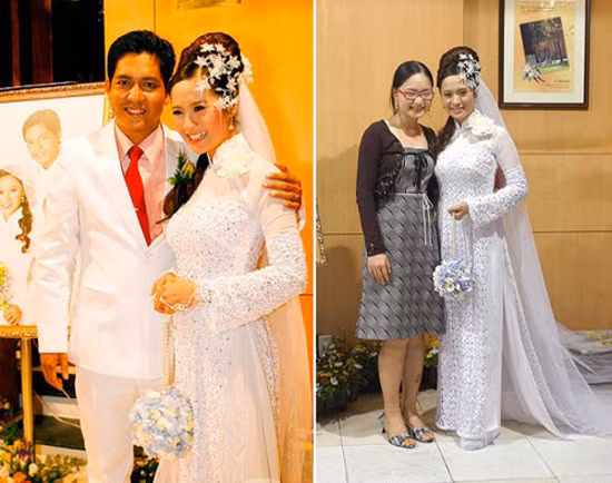 Diễn viên Thanh Thúy và chiếc áo dài kiểu cách.