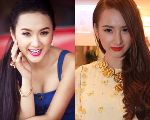 Trước đây, Angela Phương Trinh sở hữu gương mặt rất Tây (ảnh trái), đường nét gương mặt cũng hài hòa, trẻ trung và tự nhiên
