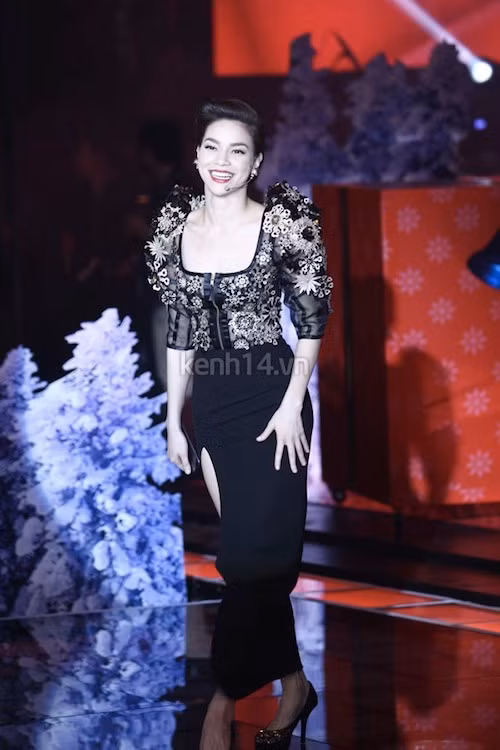 Tập này, Hồ Ngọc Hà và Thu Minh đều tập trung điểm nhấn ở phần vai