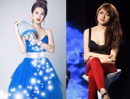 Hương Giang giản dị mà vẫn gợi cảm trong khi Khanh Chi Lâm màu mè với lối trang điểm đậm và phụ kiện đủ loại trên người khiến nhiều người phải lắc đầu. Hương Giang giản dị mà vẫn gợi cảm trong khi Khanh Chi Lâm màu mè với lối trang điểm đậm và phụ kiện đủ loại trên người khiến nhiều người phải lắc đầu.