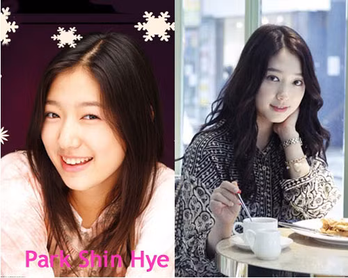 Gương mặt mũm mĩm khác xa với ảnh chụp tạp chí của Park Shin Hye khiến khán giả bất ngờ.