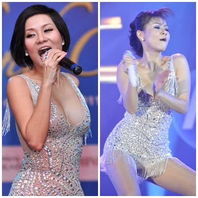 Theo đuổi dòng nhạc dance, lại không ngại ngần diện những bộ trang phục khá 'hở hang', Thu Minh thường xuyên đốt mắt công chúng bằng những hình ảnh thế này
