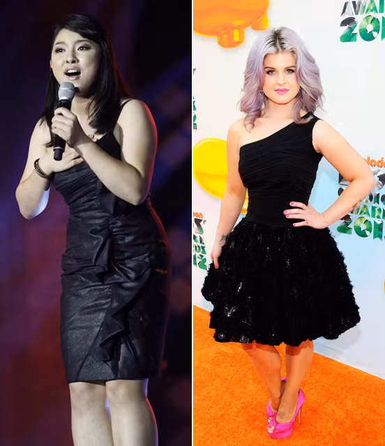 Bảo Trâm cực kỳ giống ngôi sao truyền hình thực tế Kelly Osbourne ở vóc dáng tròn mập đặc biệt là phần bắp tay và chân béo mập. Ưu điểm chung của 2 cô nàng là 3 vòng khá rõ ràng đặc biệt là eo không bị vuông, thừa mỡ.