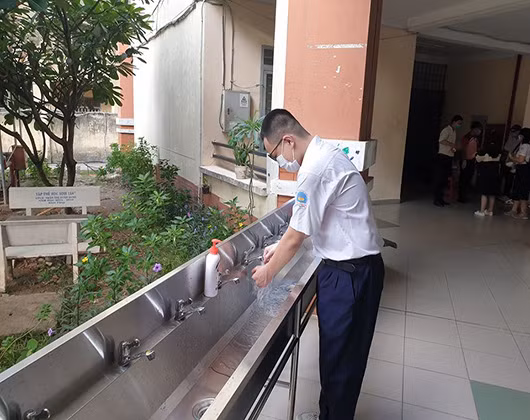 Thí sinh cần được rửa tay thường xuyên tại các điểm thi phòng Covid-19 (ảnh minh họa: P.L) Thí sinh cần được rửa tay thường xuyên tại các điểm thi phòng Covid-19 (ảnh minh họa: P.L)