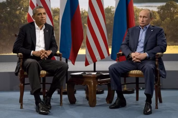 Tổng thống Mỹ Obama và Tổng thống Nga Vladimir Putin. Tổng thống Mỹ Obama và Tổng thống Nga Vladimir Putin.
