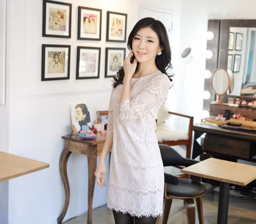 Bên cạnh các họa tiết ren hoa quen thuộc, bạn có thể lựa chọn ren vỏ sò. Bên cạnh các họa tiết ren hoa quen thuộc, bạn có thể lựa chọn ren vỏ sò.