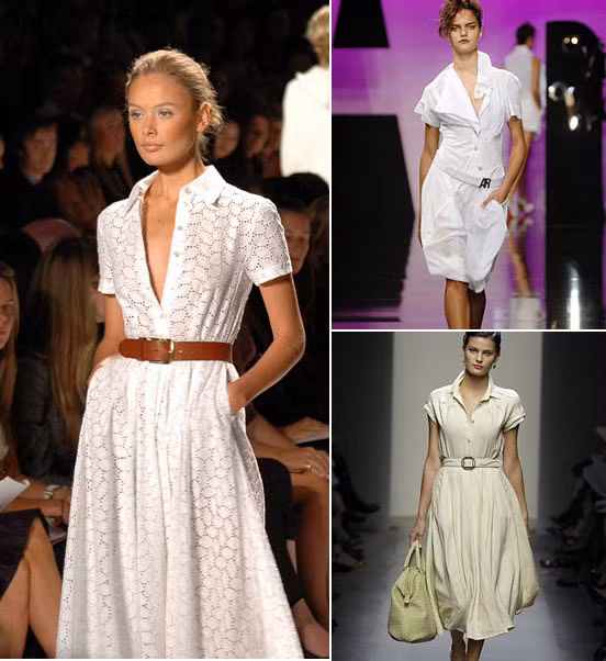 Kiểu váy cài cúc một lần nữa trở lại trên sàn catwalk với những biến tấu mới lạ hơn.