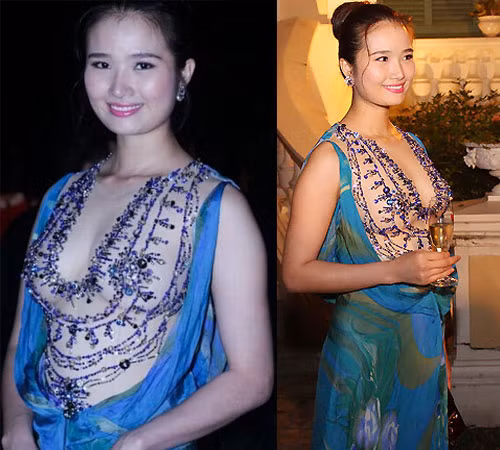 Chiếc váy này không hề tôn được vóc dáng gợi cảm cho Cao Thuỳ Dương cho dù nó cũng khá hở hang.