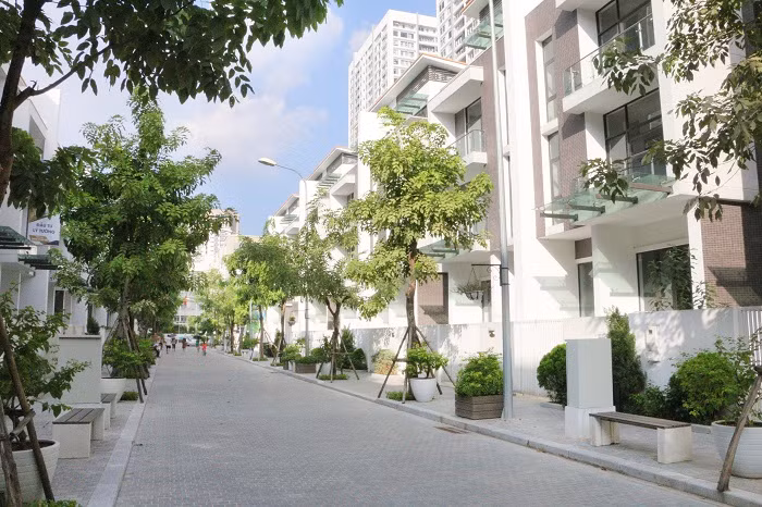 Khu biệt thự thương mại Imperia Garden, nơi mà gia đình anh Hoàng lựa chọn.