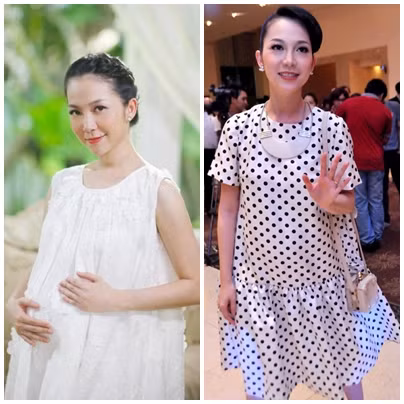 Bà bầu Linh Nga vô cùng thời trang và xinh đẹp