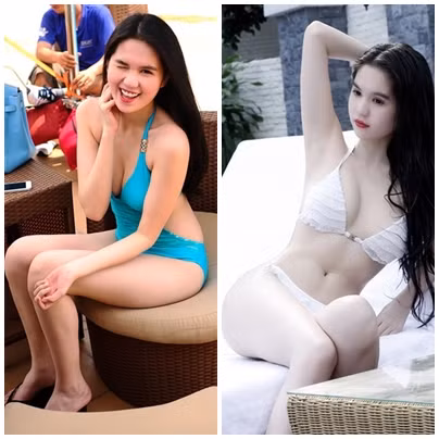 1. Vòng eo biến mất Cơ thể thon gọn, săn chắc và số đo 3 vòng mỹ mãn chính là một trong những điều cô nàng Ngọc Trinh rất tự hào về mình. Cũng nhờ đó mà cô nàng được mệnh danh là 'nữ hoàng nội y' của giới showbiz Việt. Thậm chí có ý kiến cho rằng chưa ai có thể soán ngôi được của cô nàng. 1. Vòng eo biến mất Cơ thể thon gọn, săn chắc và số đo 3 vòng mỹ mãn chính là một trong những điều cô nàng Ngọc Trinh rất tự hào về mình. Cũng nhờ đó mà cô nàng được mệnh danh là 'nữ hoàng nội y' của giới showbiz Việt. Thậm chí có ý kiến cho rằng chưa ai có thể soán ngôi được của cô nàng.
