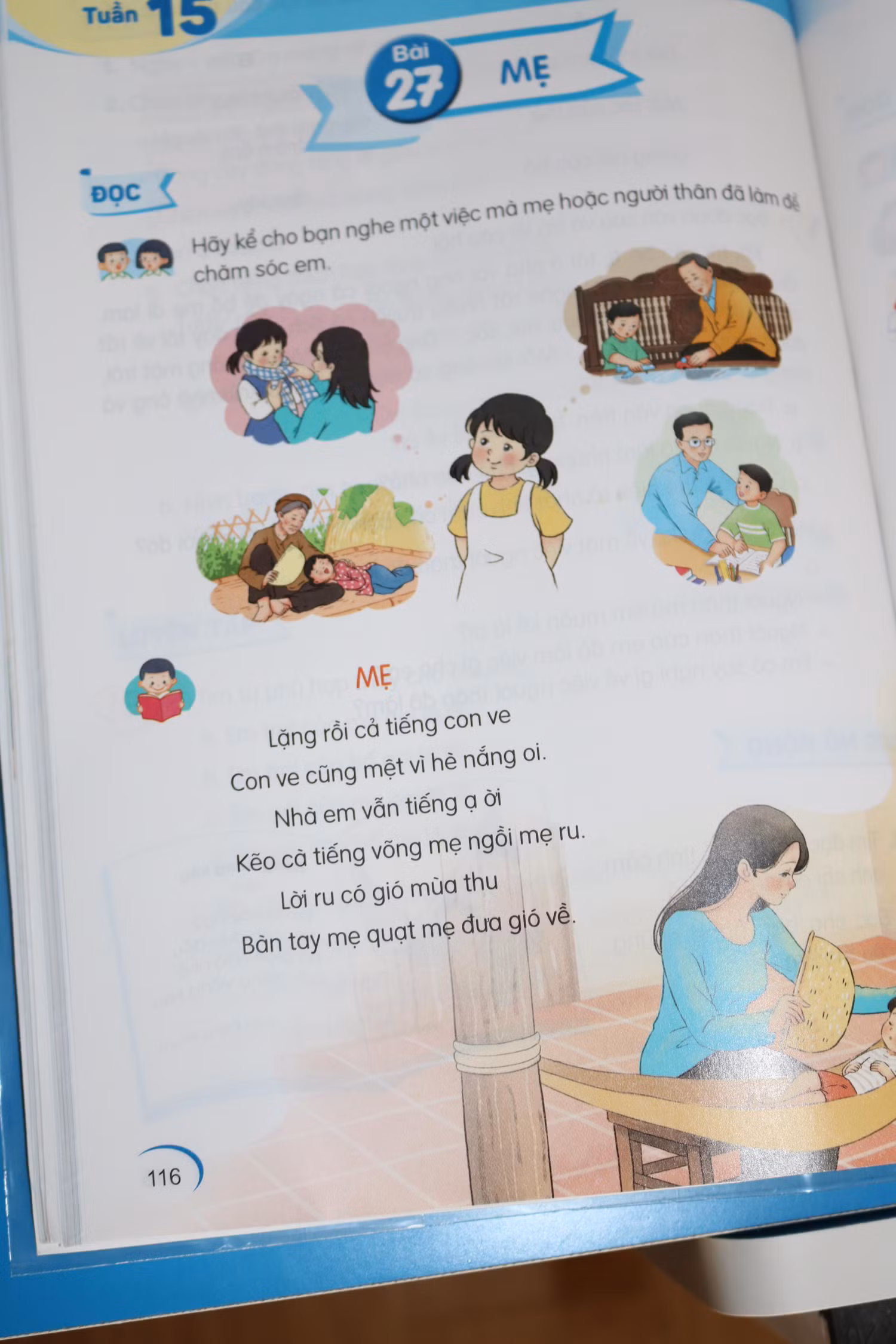 Bài thơ khiến phụ huynh băn khoăn có đúng quy luật thể thơ lục bát. Ảnh: L.A