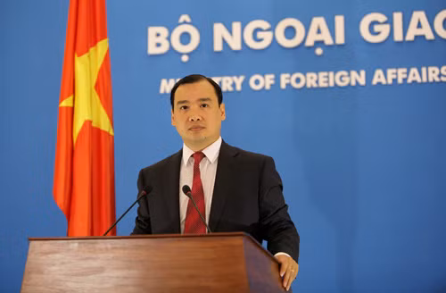 Người phát ngôn Bộ Ngoại giao Việt Nam Lê Hải Bình. Ảnh: Bộ Ngoại giao Người phát ngôn Bộ Ngoại giao Việt Nam Lê Hải Bình. Ảnh: Bộ Ngoại giao