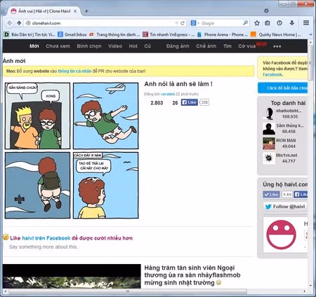Giao diện mới nhất của trang web Haivl.com được lưu trên Google sau khi đã bị đóng cửa.
