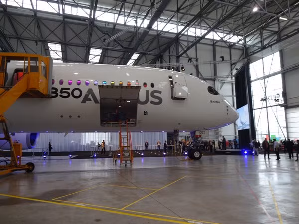 Khoang chứa hành lý và hàng hóa của A350 XWB.