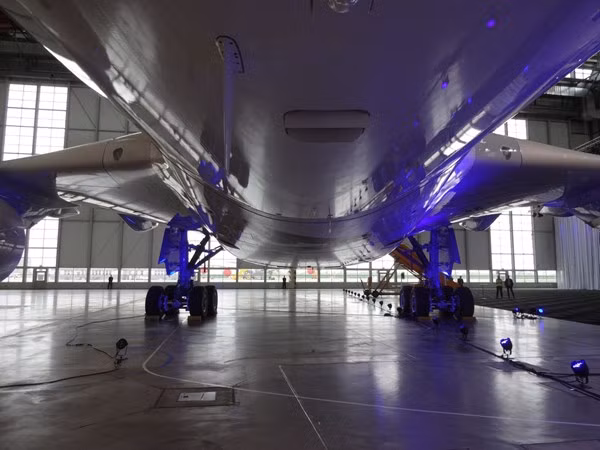 Thân dưới của A350 XWB.