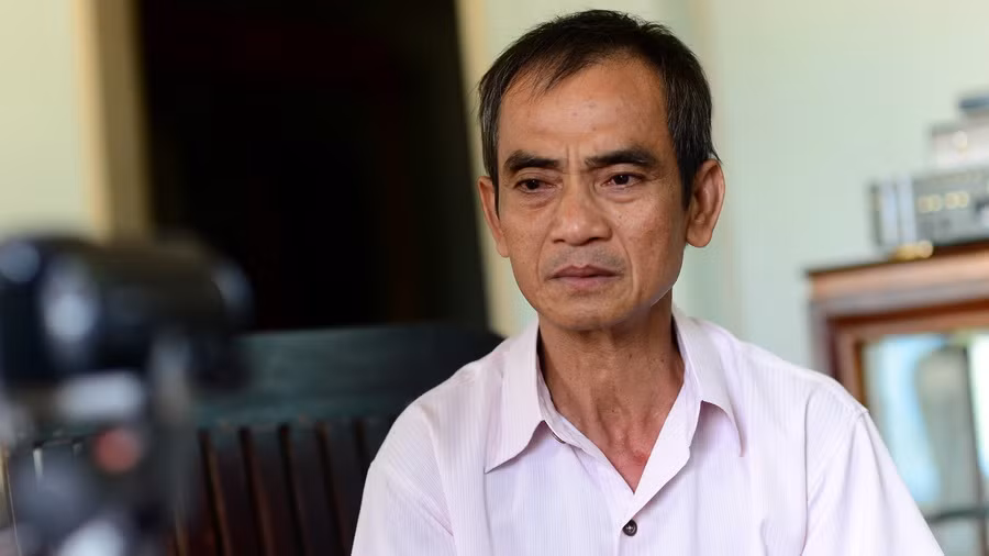 Ông Huỳnh Văn Nén bị ngồi tù oan hơn 17 năm. ảnh: Quang Định/Tuổi trẻ.