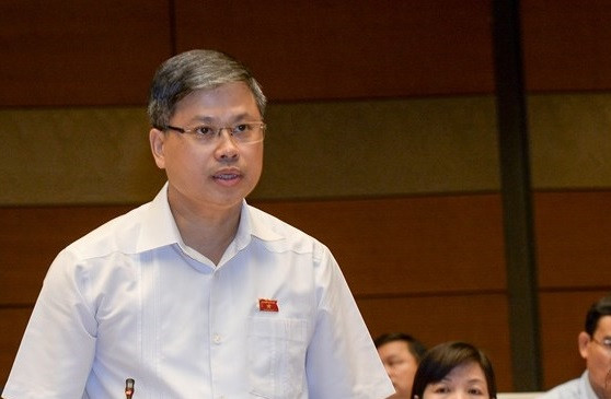 Đại biểu Nguyễn Sỹ Cương cho rằng, việc Vinastas tự ý công bố chất lượng nước mắm là sai quy định nhà nước. ảnh: Trung tâm thông tin quốc hội.