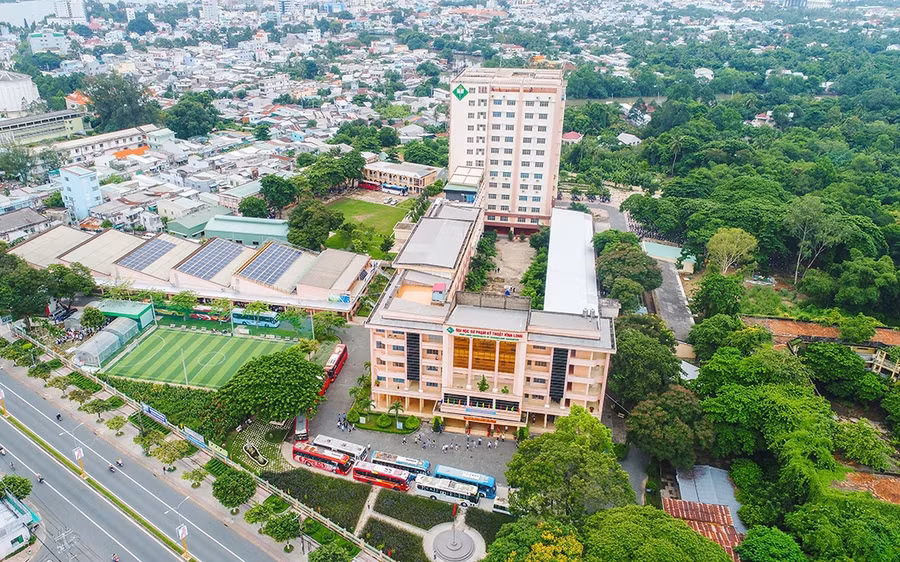 Trường Đại học Sư phạm Kỹ thuật Vĩnh Long. Ảnh: Báo điện tử Chính phủ.