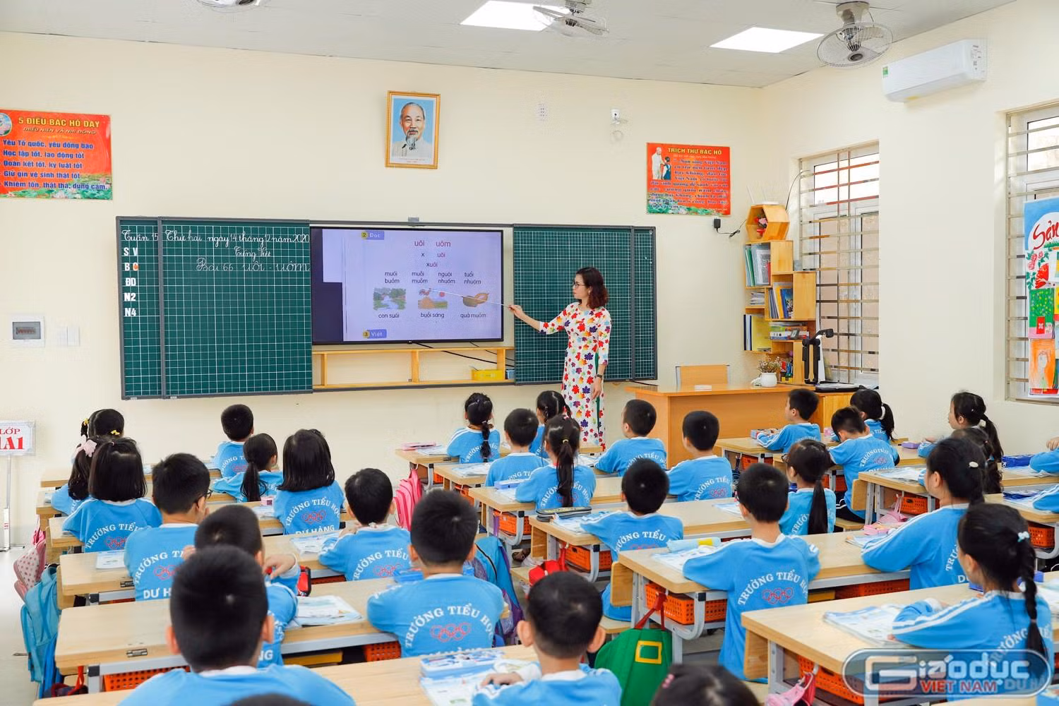 Hải Phòng đang thực hiện chuyển đổi số mạnh mẽ trong ngành giáo dục và đào tạo (Ảnh: Lã Tiến)