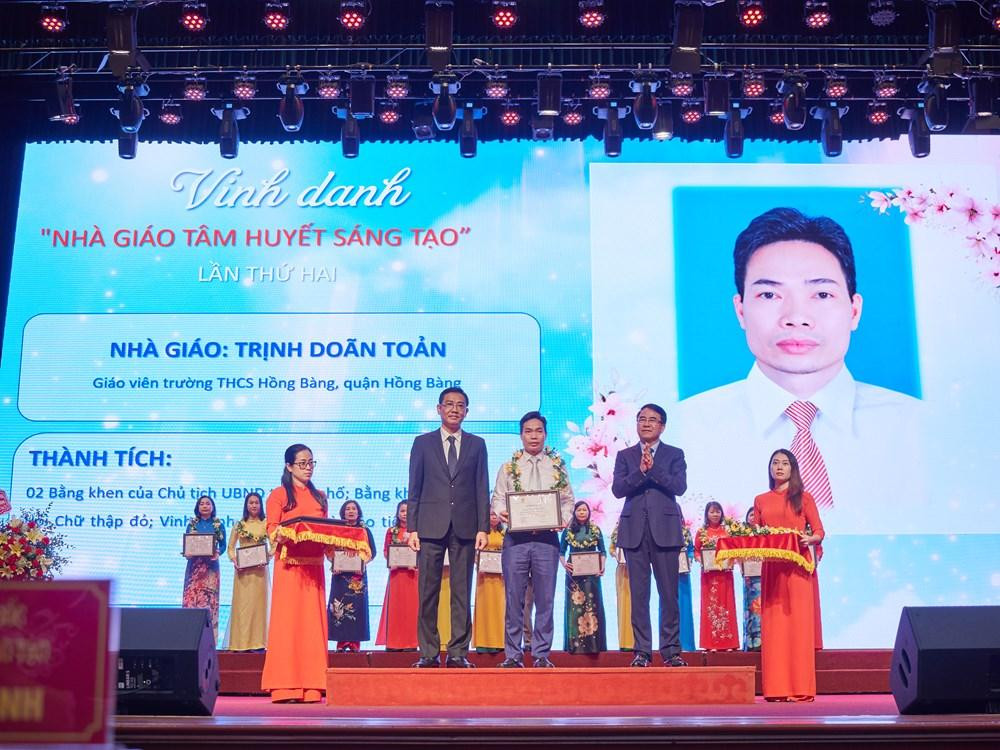 Sở Giáo dục và Đào tạo Hải Phòng vinh danh các nhà giáo tâm huyết, sáng tạo lần thứ 2 (Ảnh: LT)