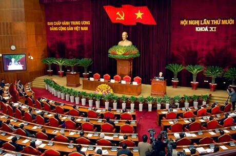 Toàn cảnh phiên bế mạc Hội nghị Ban Chấp hành Trung ương Đảng lần thứ 10 (khóa XI) - Ảnh: VGP