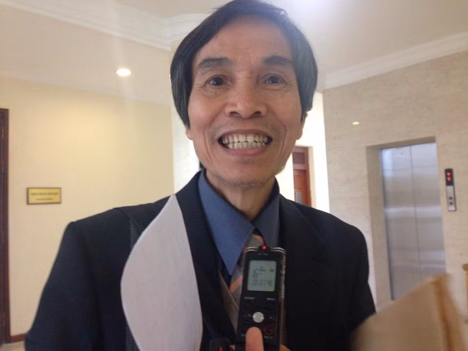 PGS. TS Nguyễn Văn Thịnh - nguyên Chủ nhiệm Bộ môn Hán Nôm của trường ĐH Khoa học Xã hội và Nhân văn (ĐHQGHN) - Ảnh: Phong Nguyên