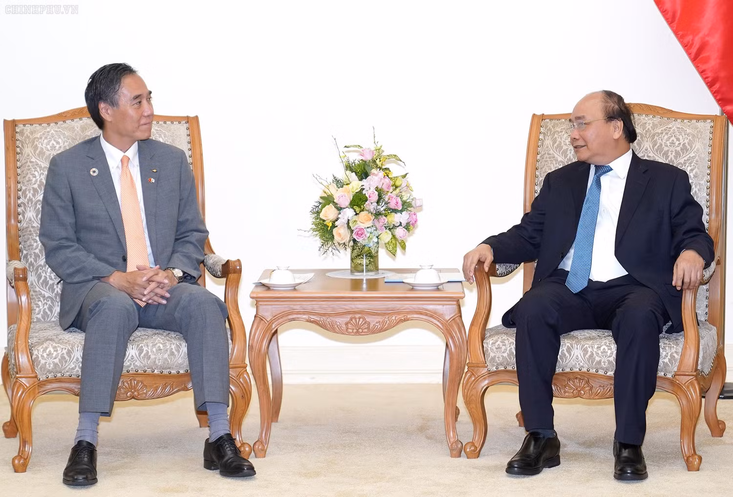 Quang cảnh buổi tiếp. Ảnh: VGP