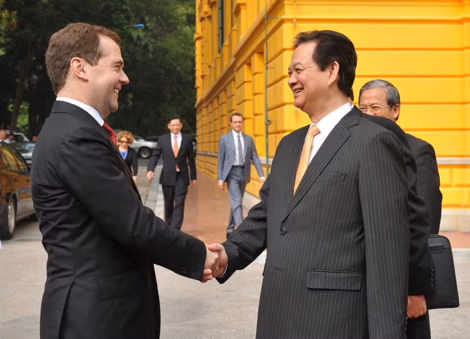 Thủ tướng Nguyễn Tấn Dũng tiếp Thủ tướng D.Medvedev