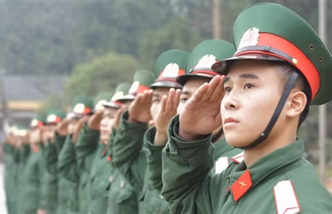 Thực hành điều lệnh quân đội. Thực hành điều lệnh quân đội.
