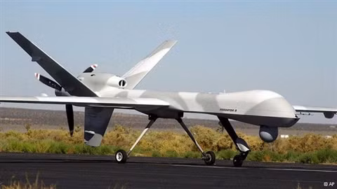 Máy bay không người lái Predator B tại một căn cứ Không quân Mỹ ở Florida.