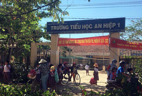 Trường Tiểu học An Hiệp 1. (Ảnh: H.L)