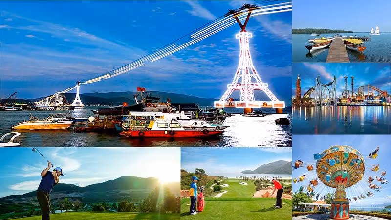 Vinpearl nổi bật bởi thiết kế sang trọng, dịch vụ đẳng cấp, cơ sở hạ tầng chuyên nghiệp và đặc biệt là mô hình nghỉ dưỡng all-in-one (tất cả trong một) độc đáo, phù hợp với nhiều nhu cầu nghỉ dưỡng.