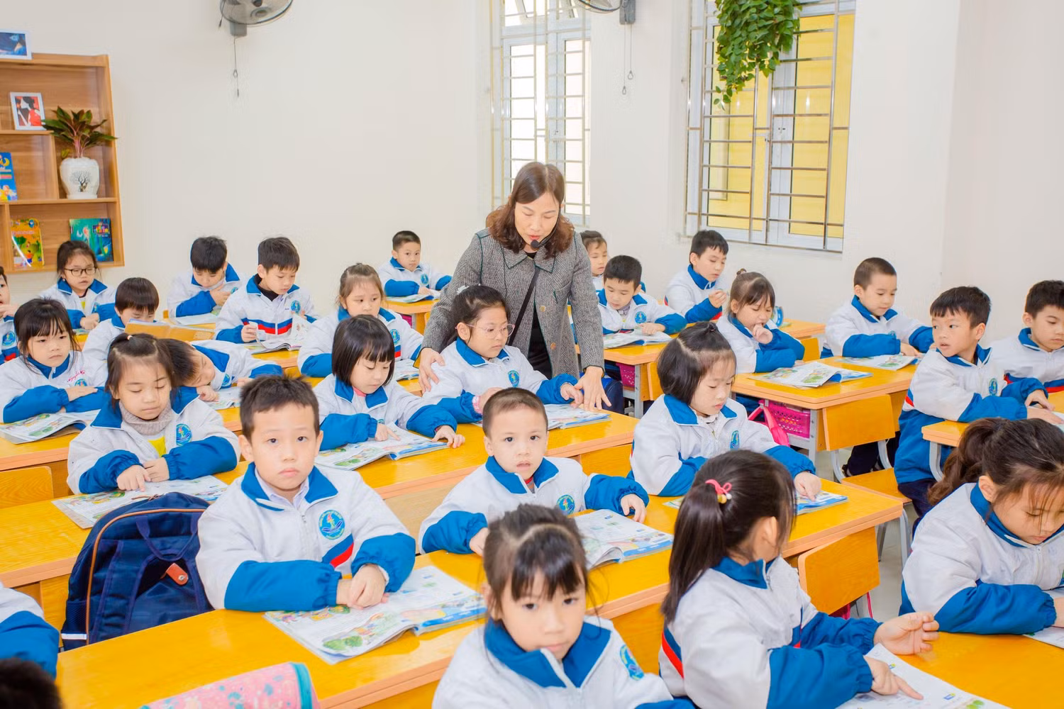 Chất lượng giáo dục của Trường Tiểu học Võ Thị Sáu nằm trong tốp đầu của quận Lê Chân (Ảnh: Lã Tiến)