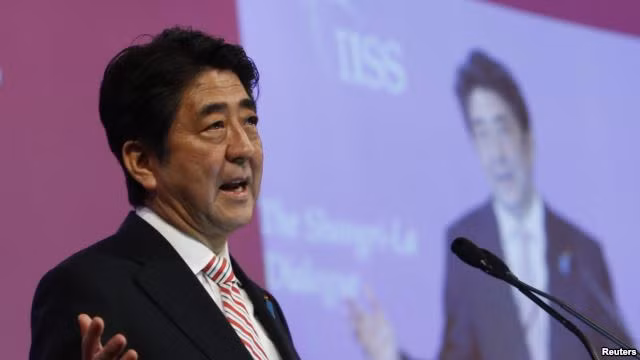 Tại Đối thoại Shangri-La 2014, Thủ tướng Nhật Bản Shinzo Abe tuyên bố Nhật Bản sẽ phát huy vai trò lớn hơn trong khu vực