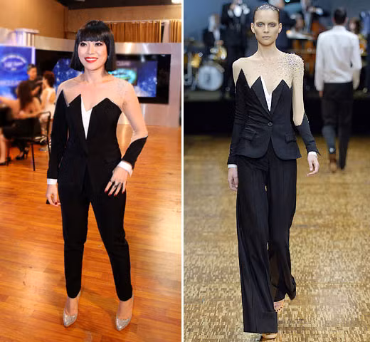 Trang phục Mỹ Tâm diện trong đêm Gala 3 Vietnam Idol bị cho là đạo thiết kế