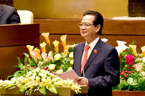 Thủ tướng nhấn mạnh: "Kiên quyết đấu tranh bảo vệ độc lập, chủ quyền, lợi ích quốc gia". ảnh: VGP. Thủ tướng nhấn mạnh: "Kiên quyết đấu tranh bảo vệ độc lập, chủ quyền, lợi ích quốc gia". ảnh: VGP.