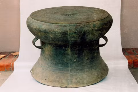 Trống đồng Cổ Loa. ảnh: Bảo tàng lịch sử. Trống đồng Cổ Loa. ảnh: Bảo tàng lịch sử.
