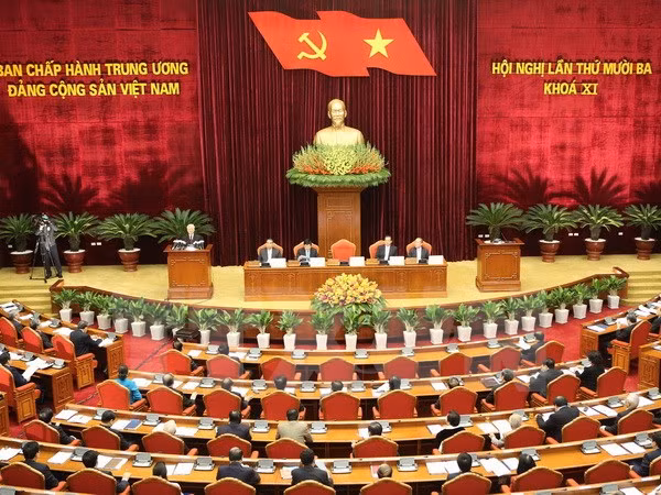 Toàn cảnh hội nghị ban chấp hành trung ương 13: ảnh: Trí Dũng/TTXVN. Toàn cảnh hội nghị ban chấp hành trung ương 13: ảnh: Trí Dũng/TTXVN.