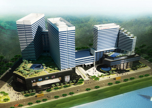 Phối cảnh giai đoạn 1 của khu phức hợp Hoang Anh Gia Lai Myanmar Centre tại Myanmar