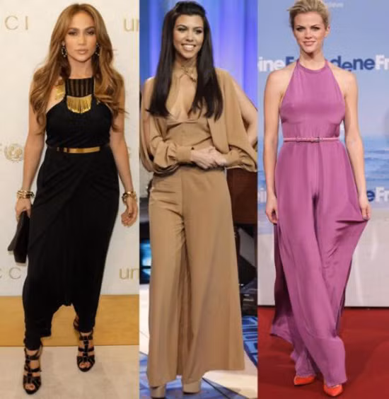 Hầu hết các mỹ nhân đều lựa chọn những bộ jumpsuit đơn sắc. Xem thêm: Thời trang sao Hollywood/Thời trang sao Hàn/Thời trang sao Hoa ngữ/Thời trang sao Việt