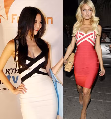 Ngọc Trinh và Paris Hilton - ai "cong" hơn? Xem thêm: Sao đụng hàng/Bạn thân Ngọc Trinh/Ai soán ngôi "yêu nữ hàng hiệu" của Ngọc Trinh?
