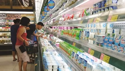 Các sản phẩm sữa Việt Nam phù hợp với tiêu chuẩn và quy chuẩn quốc tế. Ảnh: Ngọc Châu. Các sản phẩm sữa Việt Nam phù hợp với tiêu chuẩn và quy chuẩn quốc tế. Ảnh: Ngọc Châu.
