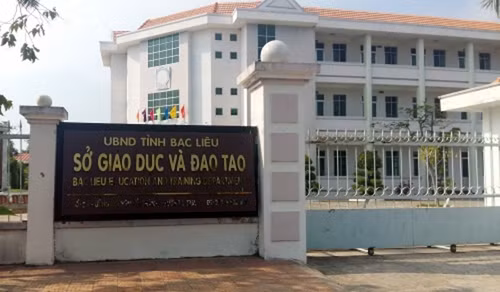 Sở Giáo dục và Đào tạo tỉnh Bạc Liêu. Ảnh: Báo Người đưa tin.