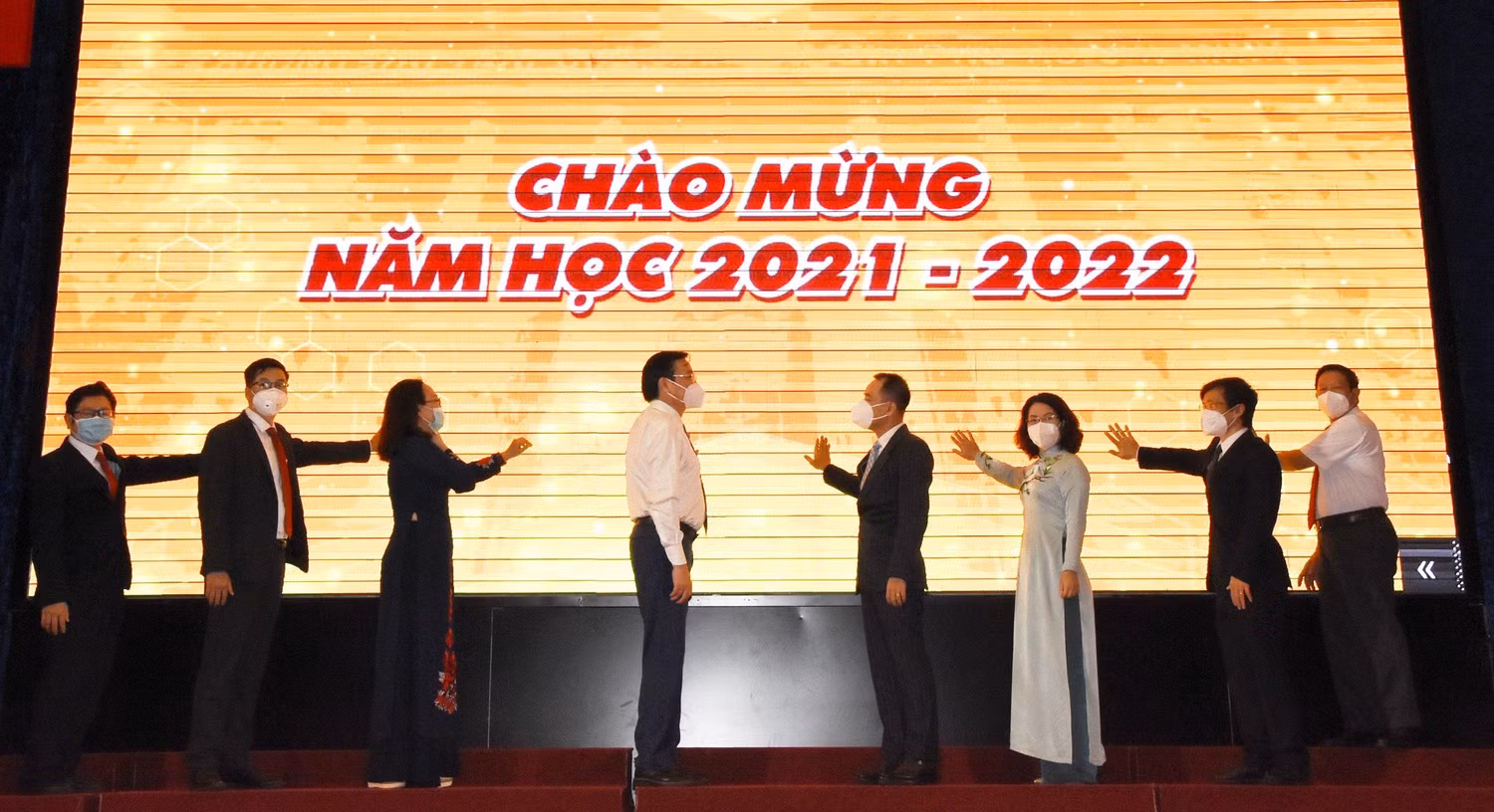 Nghi thức khai giảng năm học mới tại Trường Đại học Sư phạm Thành phố Hồ Chí Minh. (Ảnh: Nhà trường cung cấp)