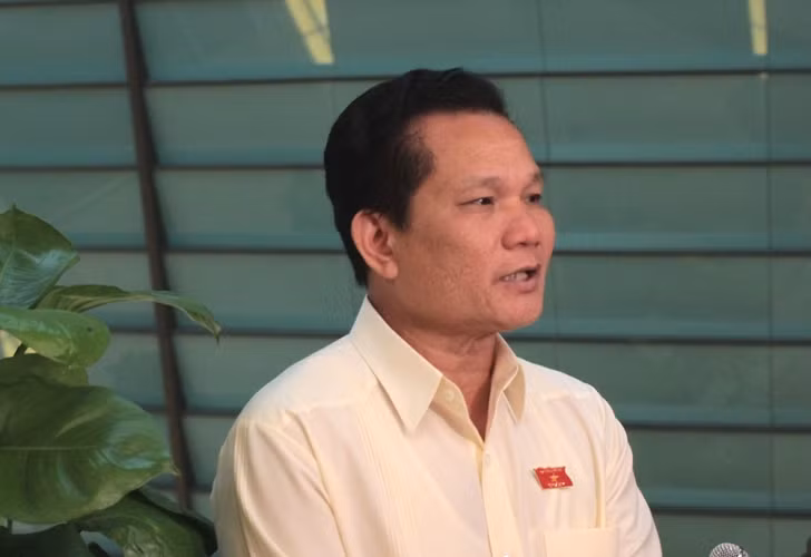 Đại biểu Bùi Sỹ Lợi đoàn Thanh Hóa (ảnh Trinh Phúc).