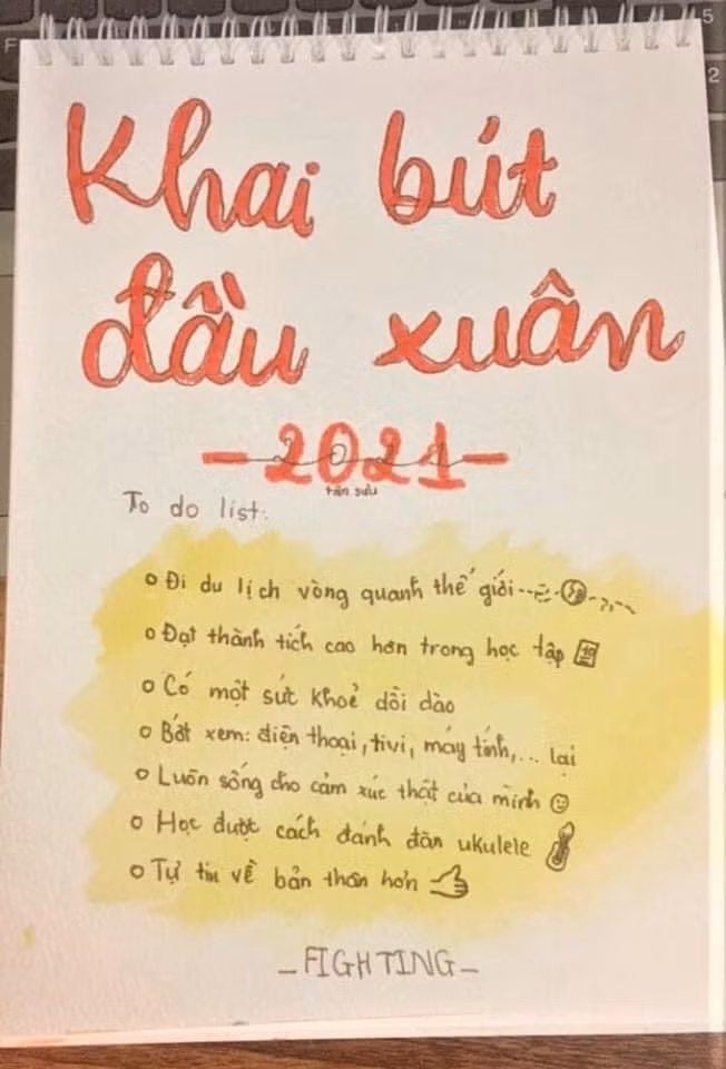 Trước buổi học đầu tiên, các em học sinh cũng không quên gửi thông điệp khai bút qua hình thức online để thầy cô và bạn bè được biết (ảnh: NTCC) Trước buổi học đầu tiên, các em học sinh cũng không quên gửi thông điệp khai bút qua hình thức online để thầy cô và bạn bè được biết (ảnh: NTCC)