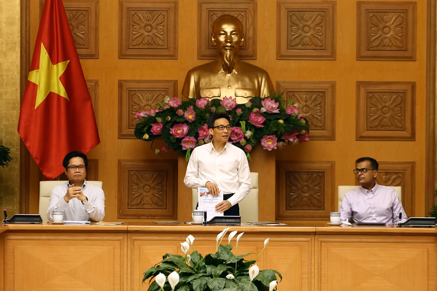 Phó Thủ tướng Vũ Đức Đam mong muốn cộng đồng doanh nghiệp lan toả mạnh mẽ các giá trị phát triển bền vững ra toàn xã hội. Ảnh: VGP
